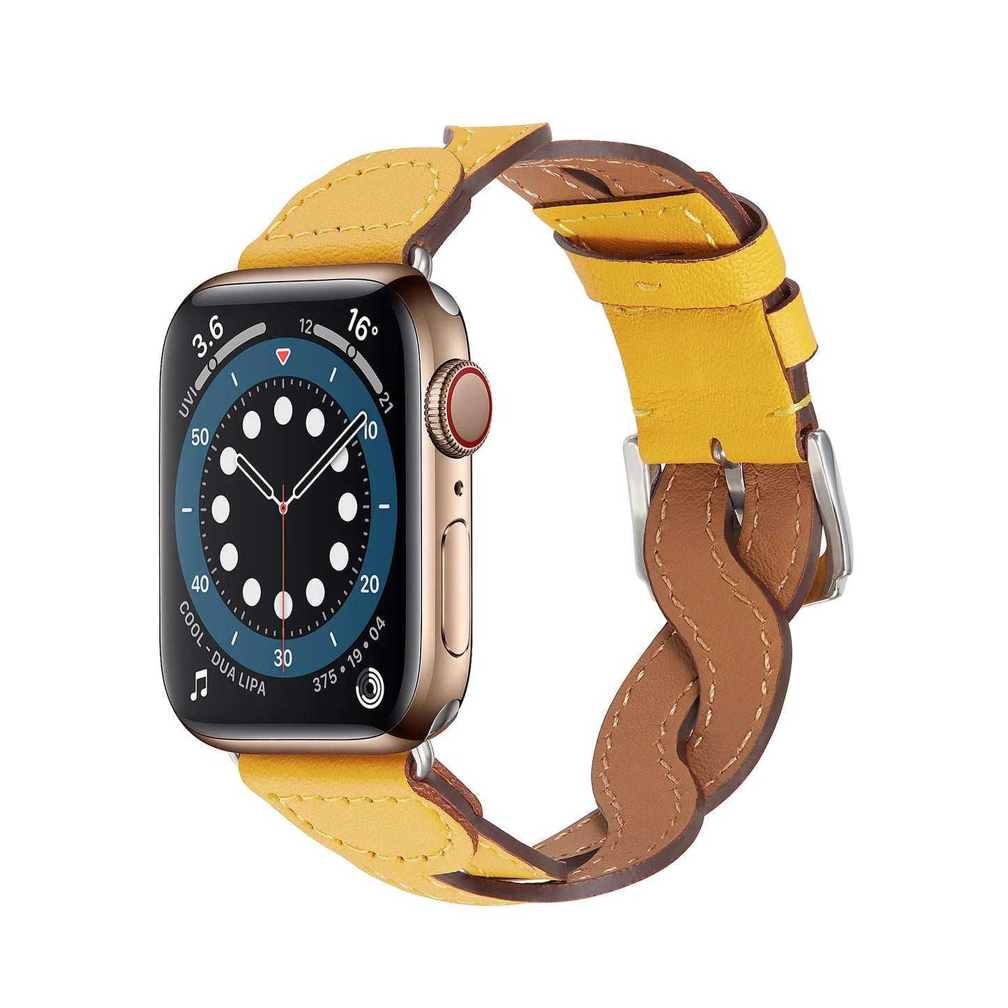 Premium Braided Leather Strap for Apple Watch Band iWatch Series Ultra2/10/9/8/7/6/5/4/3/SE