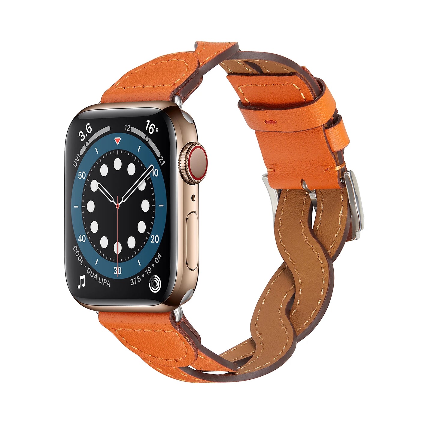 Premium Braided Leather Strap for Apple Watch Band iWatch Series Ultra2/10/9/8/7/6/5/4/3/SE