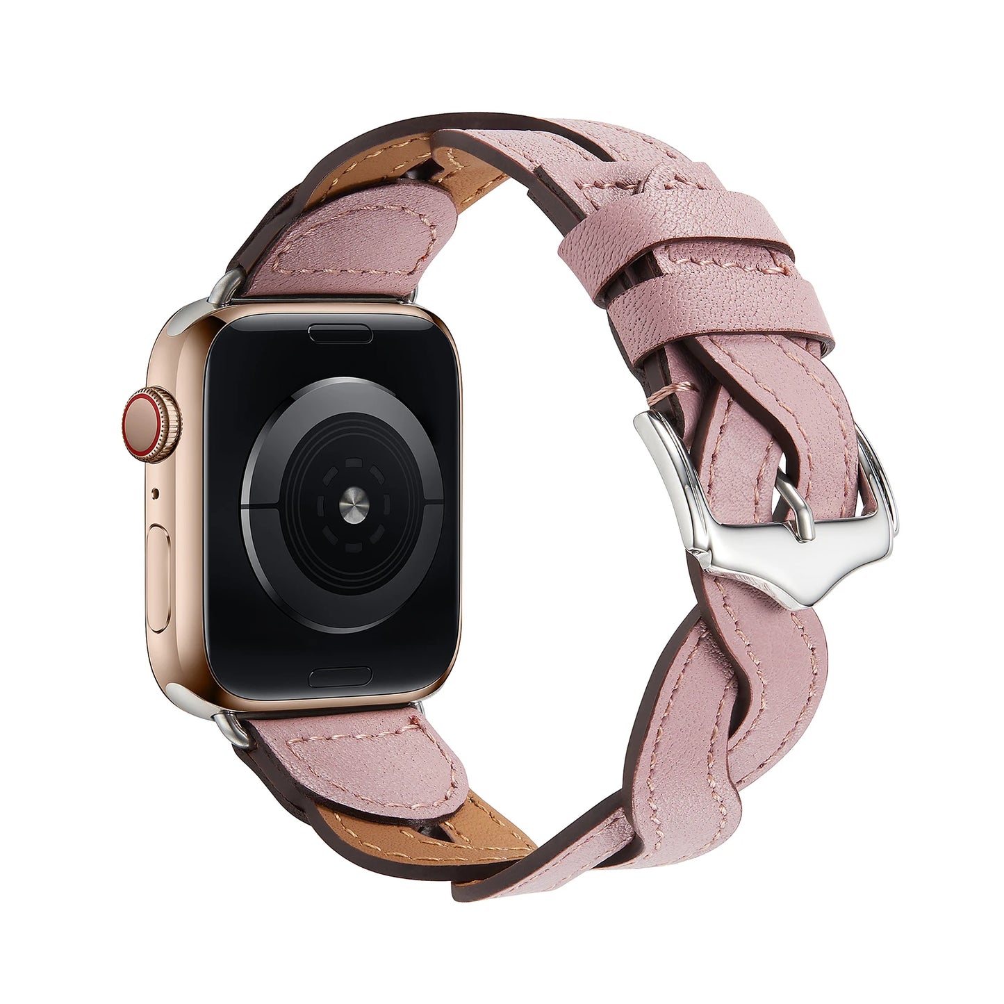 Premium Braided Leather Strap for Apple Watch Band iWatch Series Ultra2/10/9/8/7/6/5/4/3/SE