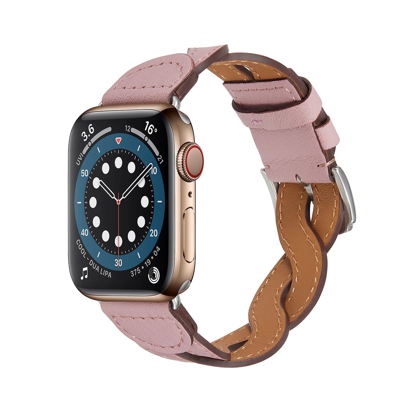 Premium Braided Leather Strap for Apple Watch Band iWatch Series Ultra2/10/9/8/7/6/5/4/3/SE