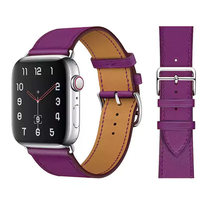Premium Leather Strap for Apple Watch Ultra2 Band 49mm 46mm 45mm 41mm 44mm 42mm 40mm Series 10/9/8/7/6/5/4/SE