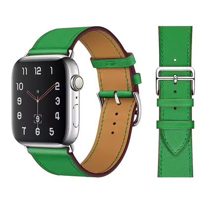 Premium Leather Strap for Apple Watch Ultra2 Band 49mm 46mm 45mm 41mm 44mm 42mm 40mm Series 10/9/8/7/6/5/4/SE