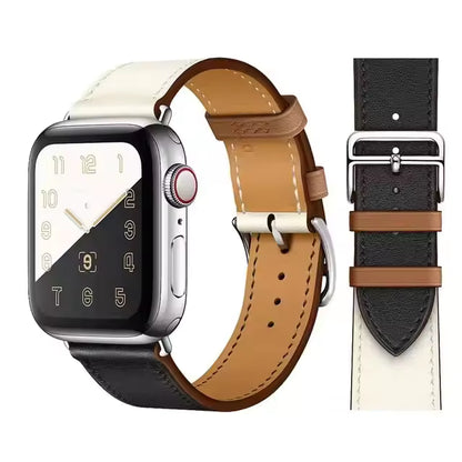 Premium Leather Strap for Apple Watch Ultra2 Band 49mm 46mm 45mm 41mm 44mm 42mm 40mm Series 10/9/8/7/6/5/4/SE
