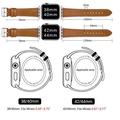 Premium Leather Strap for Apple Watch Ultra2 Band 49mm 46mm 45mm 41mm 44mm 42mm 40mm Series 10/9/8/7/6/5/4/SE