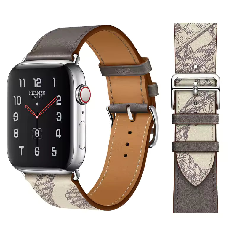 Premium Leather Strap for Apple Watch Ultra2 Band 49mm 46mm 45mm 41mm 44mm 42mm 40mm Series 10/9/8/7/6/5/4/SE