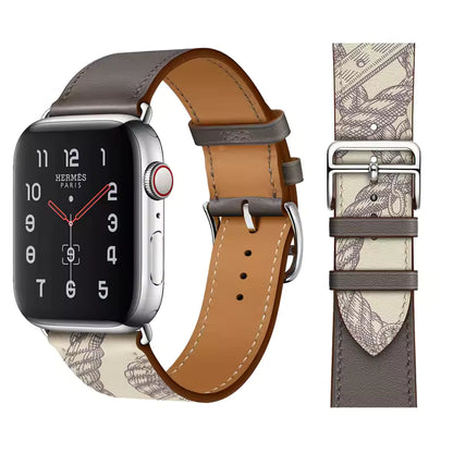 Premium Leather Strap for Apple Watch Ultra2 Band 49mm 46mm 45mm 41mm 44mm 42mm 40mm Series 10/9/8/7/6/5/4/SE