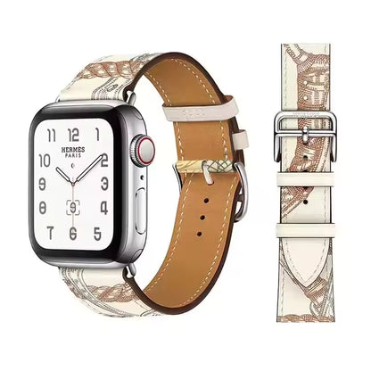 Premium Leather Strap for Apple Watch Ultra2 Band 49mm 46mm 45mm 41mm 44mm 42mm 40mm Series 10/9/8/7/6/5/4/SE