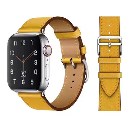 Premium Leather Strap for Apple Watch Ultra2 Band 49mm 46mm 45mm 41mm 44mm 42mm 40mm Series 10/9/8/7/6/5/4/SE