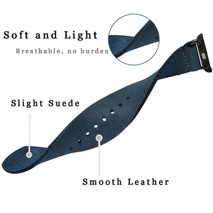 Premium Leather Three-Button Bracelet for Apple Watch Ultra Band 49mm 46mm 45mm 41mm 44mm 42mm 40mm Series 10/9/8/7/6/5/4/SE