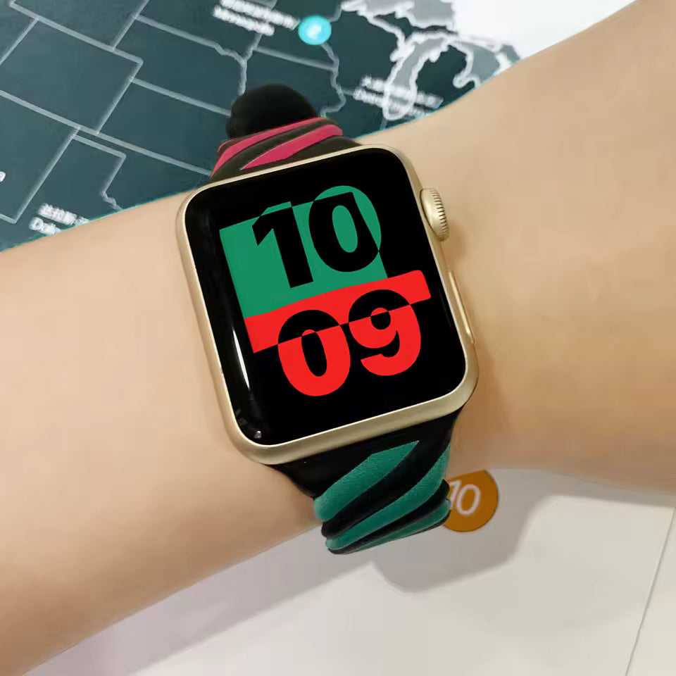 Rainbow Pattern Silicone Bracelet for Apple Watch iWatch Ultra2 Band 49mm 42mm 46mm 45mm 44mm 40mm Series 10/9/8/7/6/5/4/3/SE