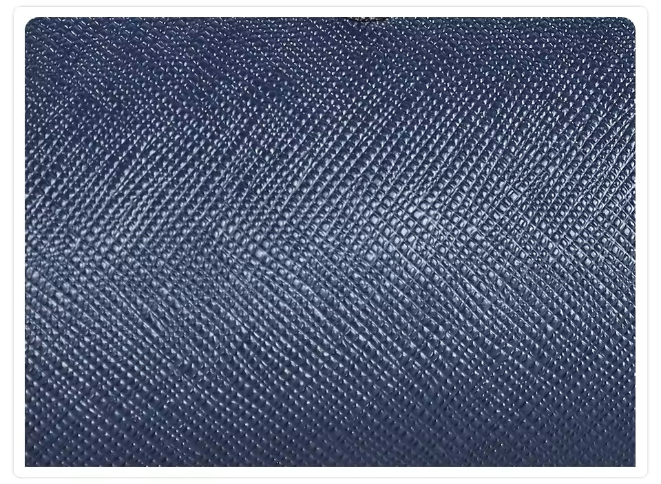 Saffiano Genuine Leather 1/2/3/4 Slots Watch Roll Case - Travel Portable Watch Case