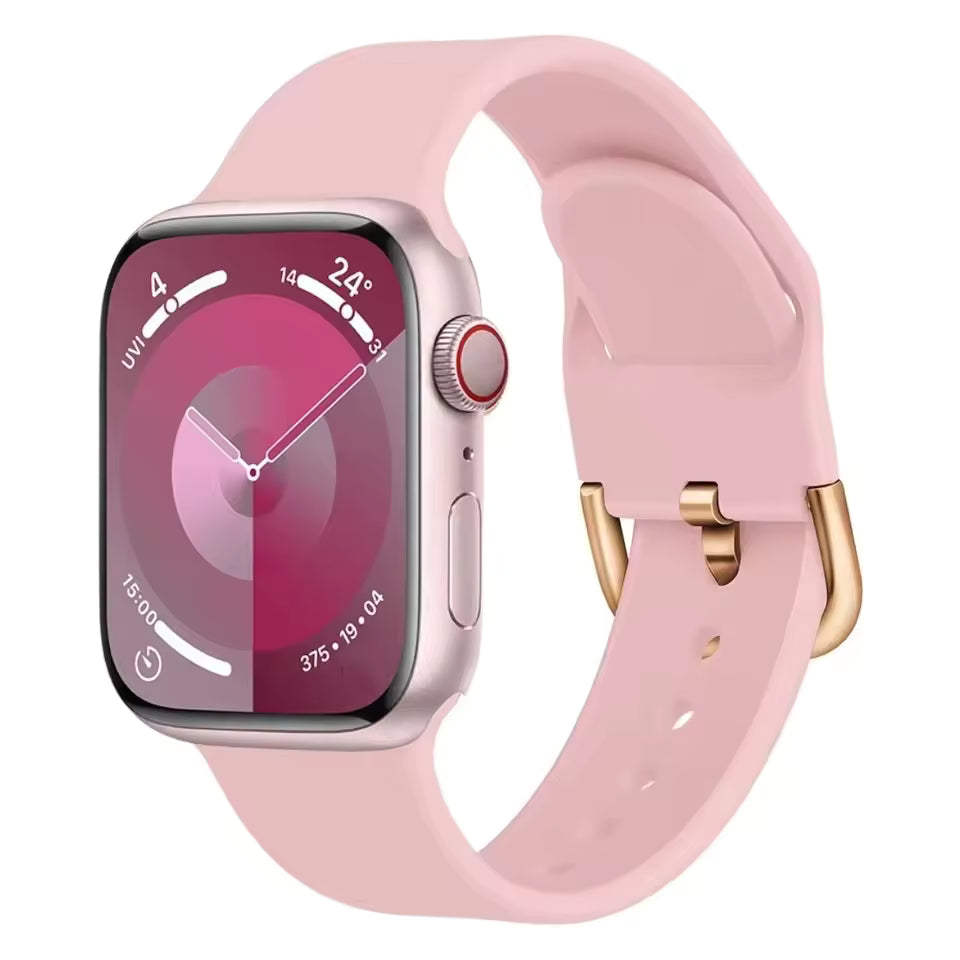 Silicone Bracelet for Apple Watch Band iWatch Series Ultra/3/11/10/9/8/7/6/5/4/SE