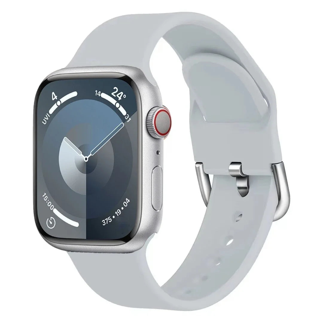 Silicone Bracelet for Apple Watch Band iWatch Series Ultra/3/11/10/9/8/7/6/5/4/SE