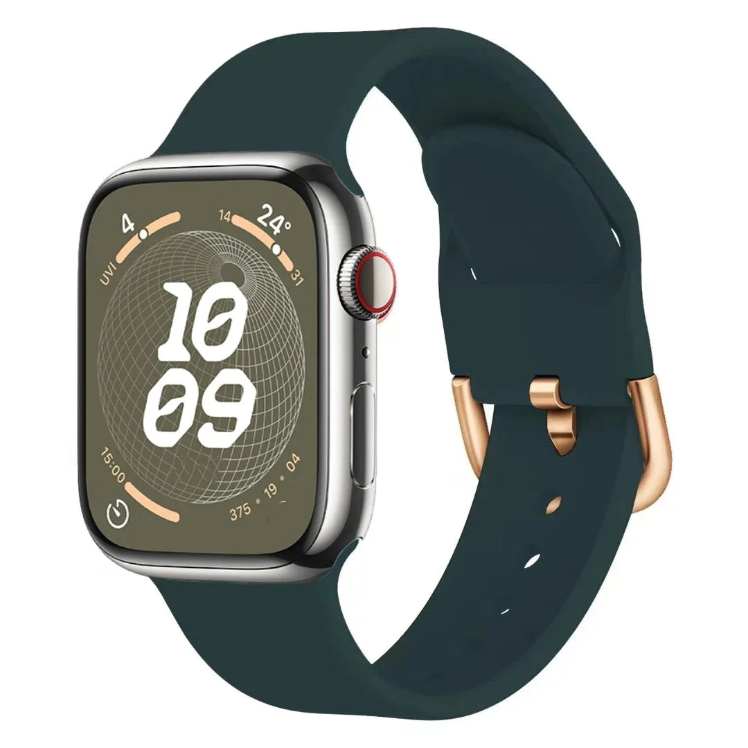 Silicone Bracelet for Apple Watch Band iWatch Series Ultra/3/11/10/9/8/7/6/5/4/SE