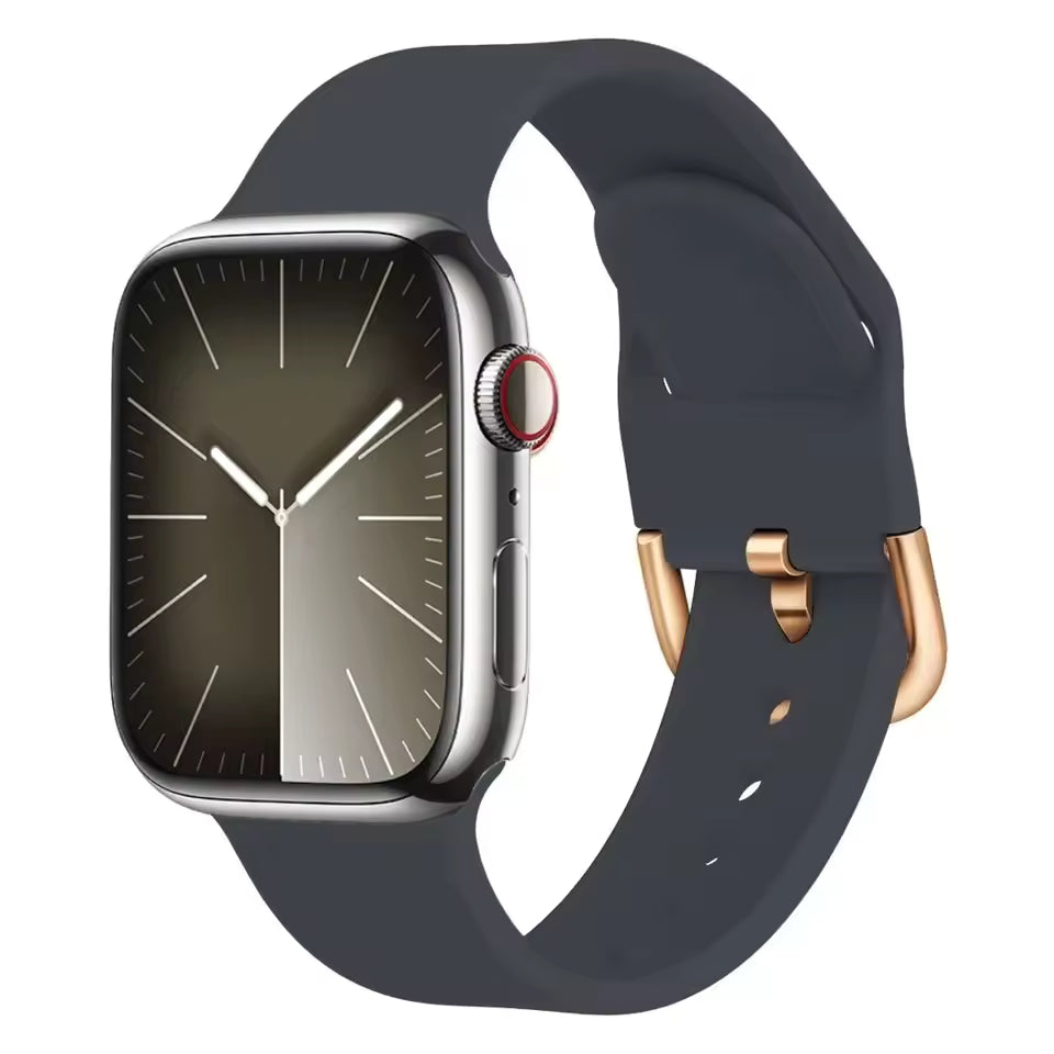 Silicone Bracelet for Apple Watch Band iWatch Series Ultra/3/11/10/9/8/7/6/5/4/SE