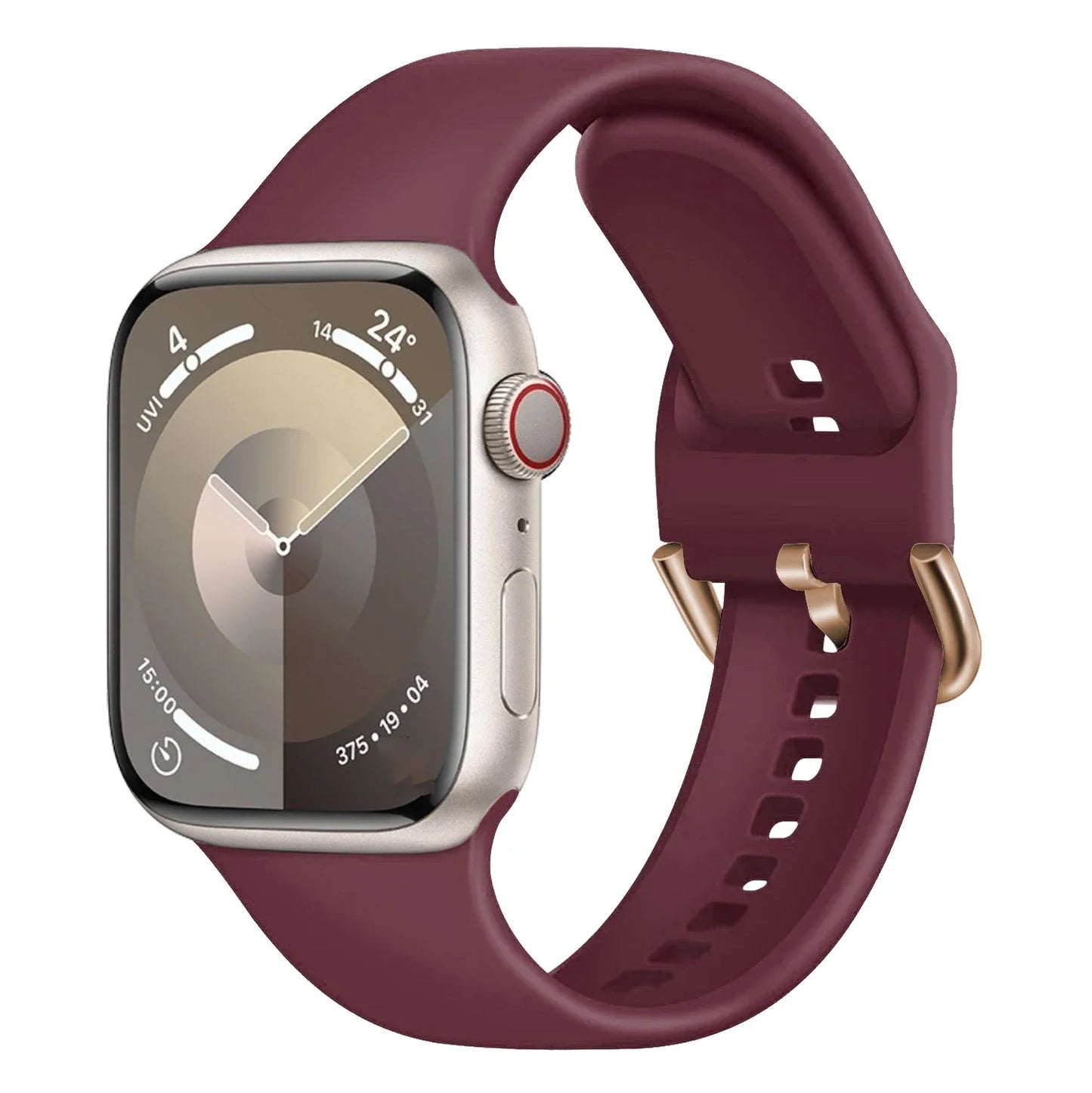 Silicone Bracelet for Apple Watch Band iWatch Series Ultra/3/11/10/9/8/7/6/5/4/SE