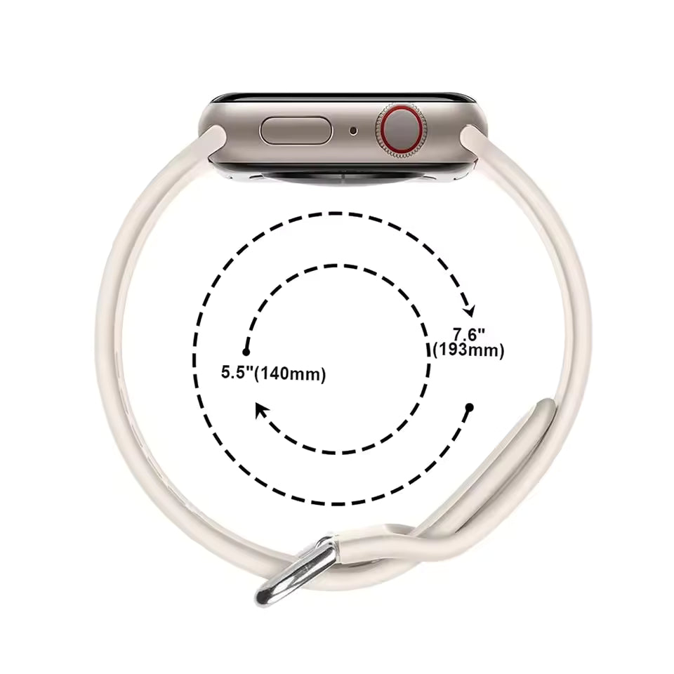 Silicone Bracelet for Apple Watch Band iWatch Series Ultra/3/11/10/9/8/7/6/5/4/SE