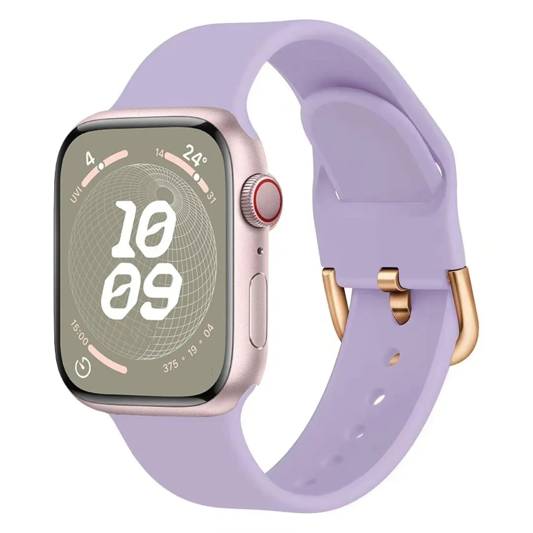 Silicone Bracelet for Apple Watch Band iWatch Series Ultra/3/11/10/9/8/7/6/5/4/SE