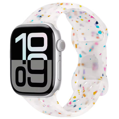 Silicone Breathable Bracelet for Apple Watch Band iWatch Series Ultra2/10/9/8/7/6/5/4/SE