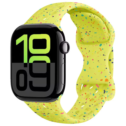 Silicone Breathable Bracelet for Apple Watch Band iWatch Series Ultra2/10/9/8/7/6/5/4/SE