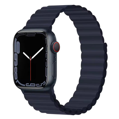 Silicone Magnetic Bracelet for Apple Watch Band iWatch Series Ultra3/11/10/9/8/7/6/5/4/SE