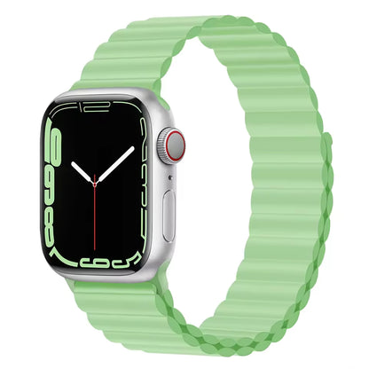 Silicone Magnetic Bracelet for Apple Watch Band iWatch Series Ultra3/11/10/9/8/7/6/5/4/SE