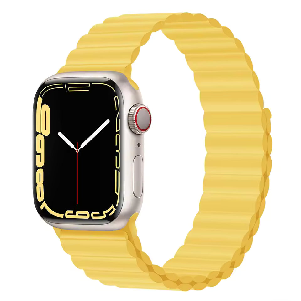 Silicone Magnetic Bracelet for Apple Watch Band iWatch Series Ultra3/11/10/9/8/7/6/5/4/SE