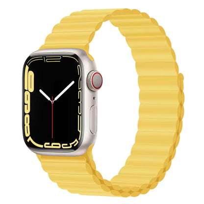 Silicone Magnetic Bracelet for Apple Watch Band iWatch Series Ultra3/11/10/9/8/7/6/5/4/SE
