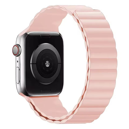 Silicone Magnetic Bracelet for Apple Watch Band iWatch Series Ultra3/11/10/9/8/7/6/5/4/SE