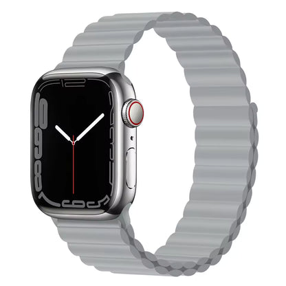 Silicone Magnetic Bracelet for Apple Watch Band iWatch Series Ultra3/11/10/9/8/7/6/5/4/SE