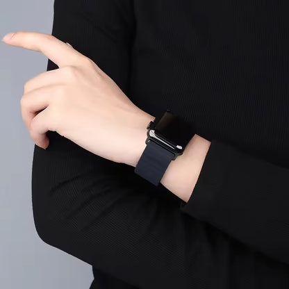 Silicone Magnetic Bracelet for Apple Watch Band iWatch Series Ultra3/11/10/9/8/7/6/5/4/SE
