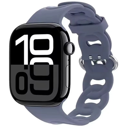 Silicone Sports Bracelet for Apple Watch band iWatch Series 10/9/8/7/Ultra/6/5/4/SE