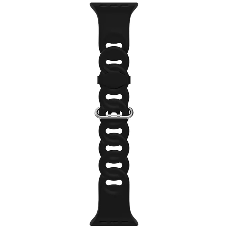 Silicone Sports Bracelet for Apple Watch band iWatch Series 10/9/8/7/Ultra/6/5/4/SE