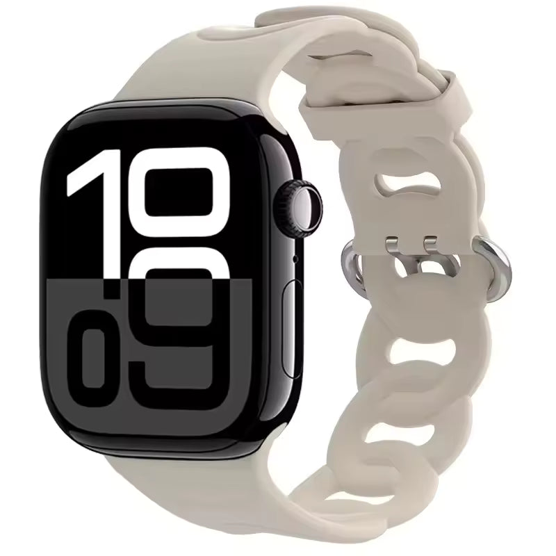 Silicone Sports Bracelet for Apple Watch band iWatch Series 10/9/8/7/Ultra/6/5/4/SE