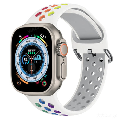 Silicone Sports Bracelet for Apple Watch Band iWatch Series Ultra3/2/11/10/9/8/7/6/5/4/SE