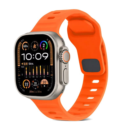 Silicone Sports Strap for Apple Watch Band iWatch Series Ultra2/11/10/9/8/7/6/5/4/3/SE2