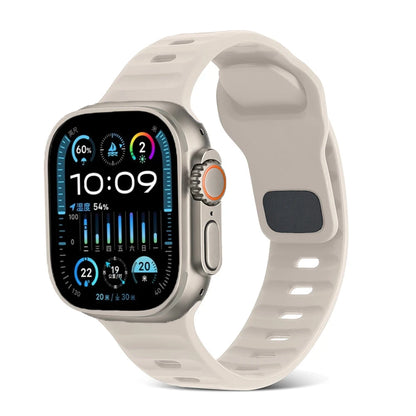 Silicone Sports Strap for Apple Watch Band iWatch Series Ultra2/11/10/9/8/7/6/5/4/3/SE2