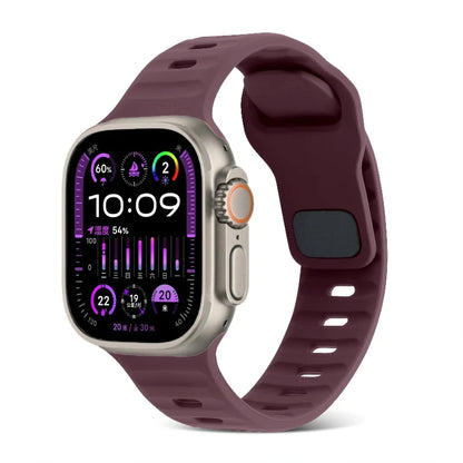 Silicone Sports Strap for Apple Watch Band iWatch Series Ultra2/11/10/9/8/7/6/5/4/3/SE2