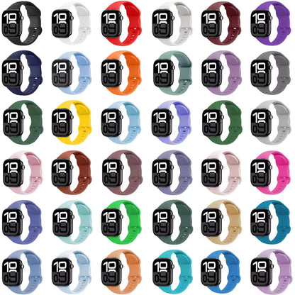 Silicone Strap for Apple Watch Band iWatch Series Ultra2/11/10/9/8/7/6/5/4/3/SE2