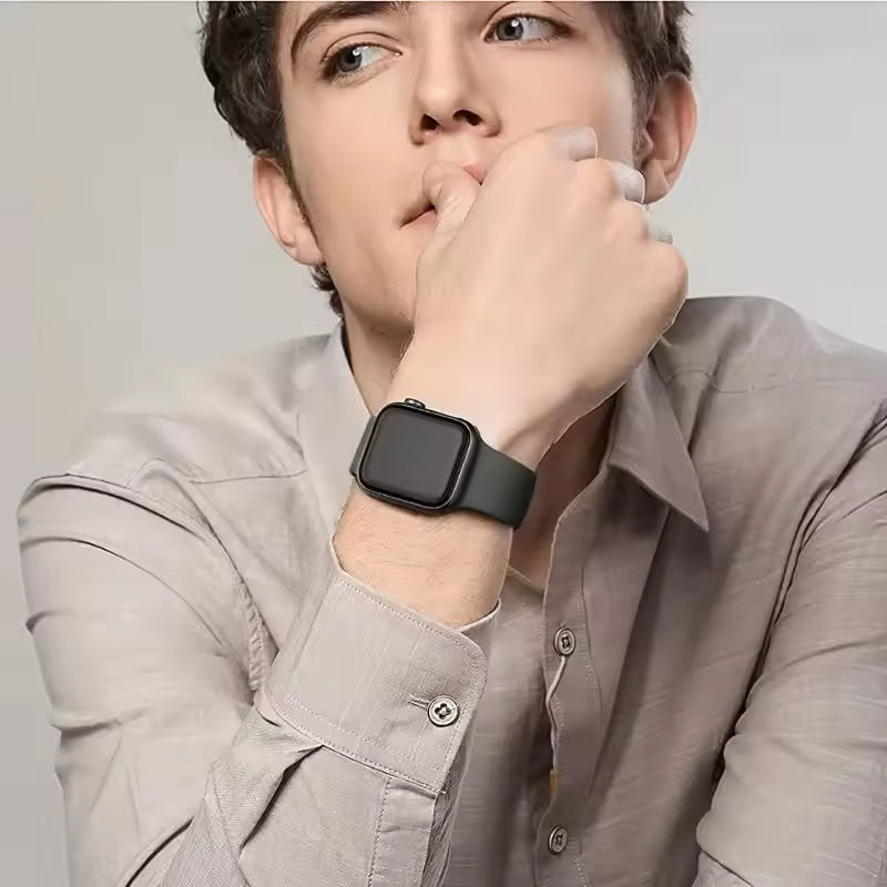 Silicone Strap for Apple Watch Band iWatch Series Ultra2/11/10/9/8/7/6/5/4/3/SE2