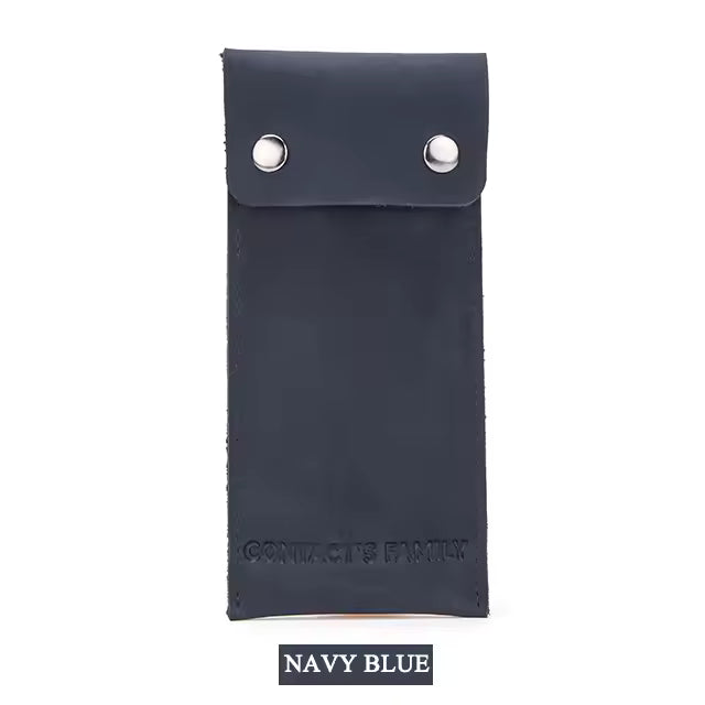 Single Slot Genuine Leather Watch Case for Men - Travel Portable Watch Pouch Holder