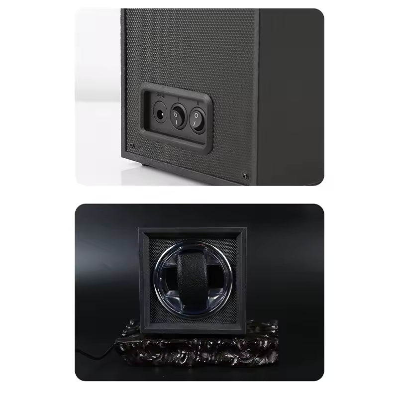Single Slot Watch Winder with Mabuchi Motor -  Wooden Shaker Watch Box