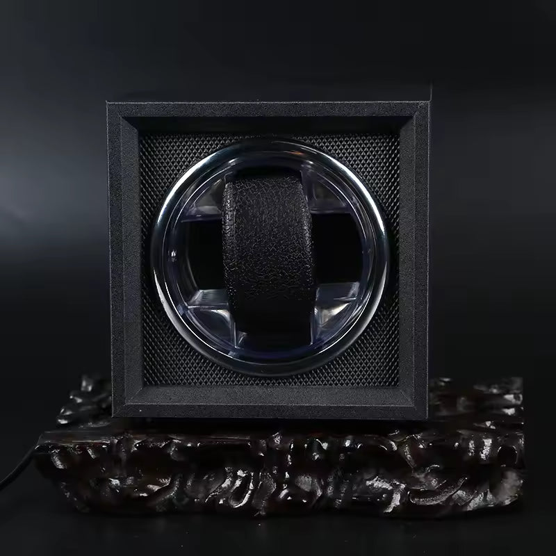 Single Slot Watch Winder with Mabuchi Motor -  Wooden Shaker Watch Box