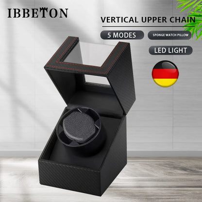 Single Slot Watch Winder with Mute Electric Swing - Watch Shaker, Mechanical Watch Box