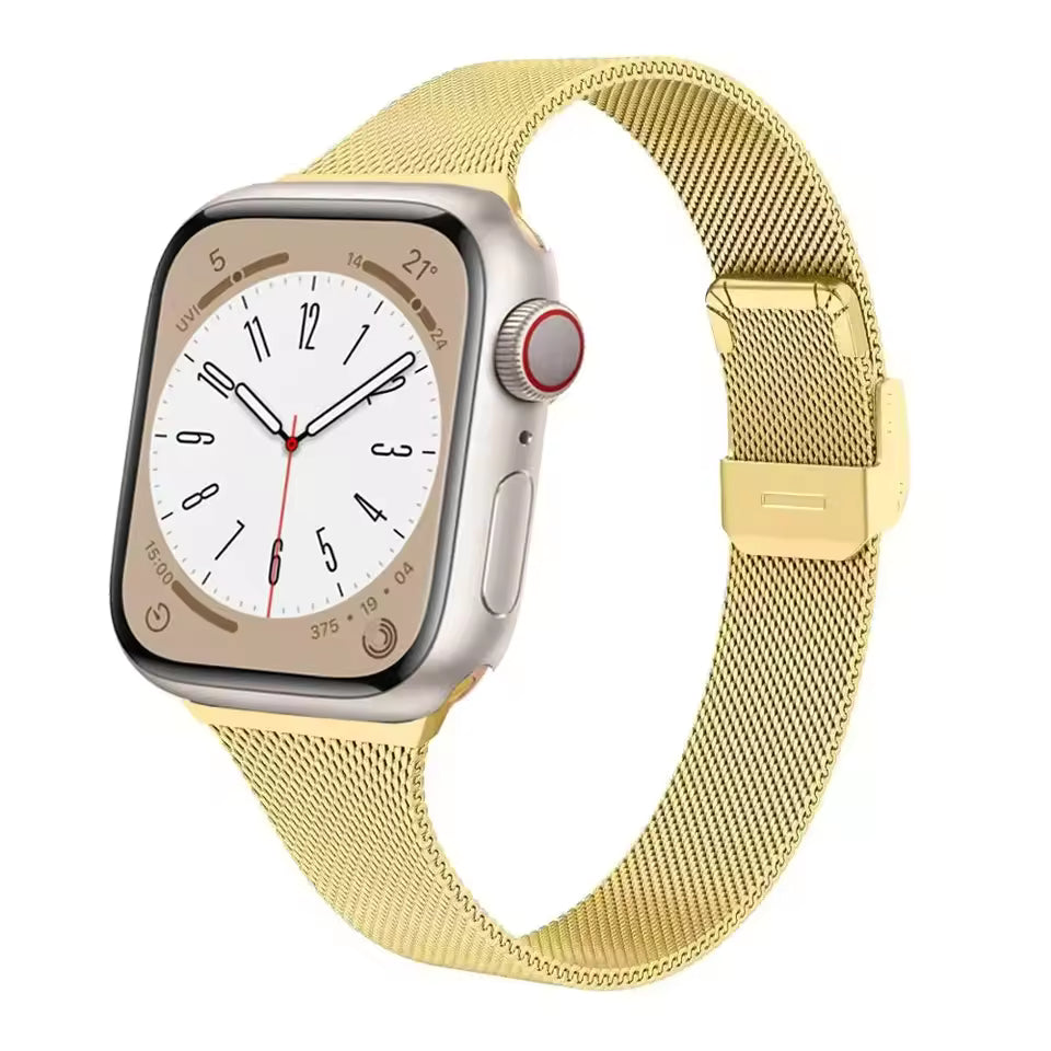 Slim Milanese Loop Strap for Apple Watch Band iWatch Series Ultra/3/11/10/9/8/7/6/5/SE