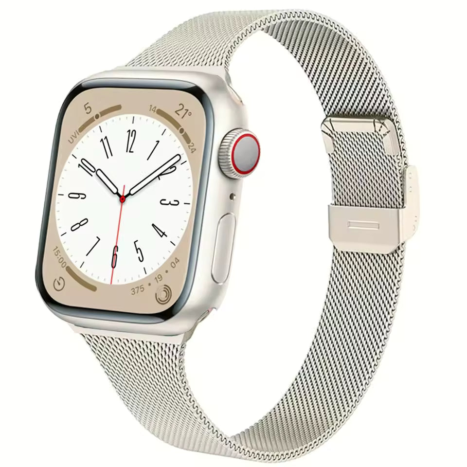 Slim Milanese Loop Strap for Apple Watch Band iWatch Series Ultra/3/11/10/9/8/7/6/5/SE