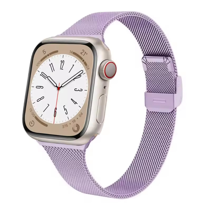 Slim Milanese Loop Strap for Apple Watch Band iWatch Series Ultra/3/11/10/9/8/7/6/5/SE