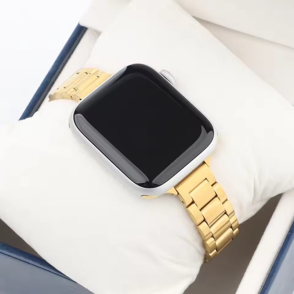 Slim Stainless Steel Bracelet for Apple Watch Band iWatch Series Ultra 3/211/10/9/8/7/6/5/4/SE