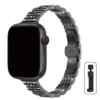 Slim Stainless Steel Bracelet for Apple Watch Ultra3 Band 49mm 45mm 44mm 42mm 41mm 40mm 46mm Series 11/10/9/8/7/6/5/4/SE3