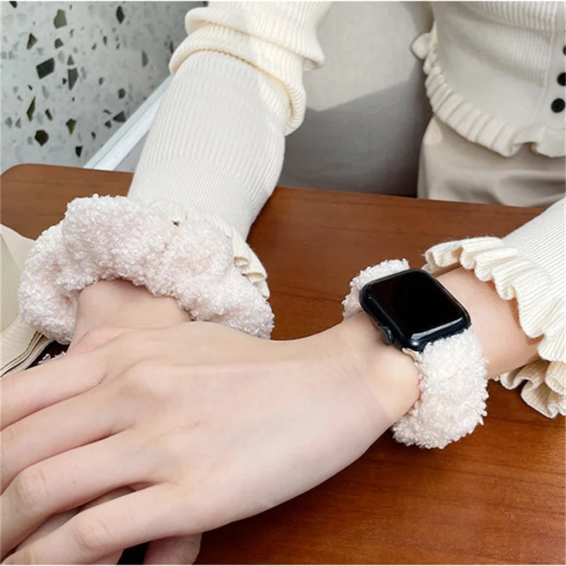 Soft Plush Loop Bracelet for Apple Watch Band iWatch Series Ultra/8/7/6/5/4/3/SE